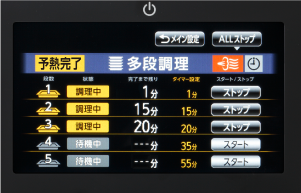 予熱をおこなう