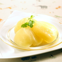 リンゴの白ワインコンポート