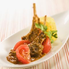 ラムとトマトの蒸しカレー