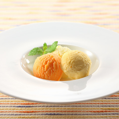 ３色パプリカのアイスクリーム