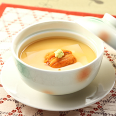 空也蒸し ウニ添え