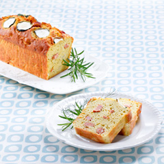 ズッキーニとチョリソーのケーク・サレ