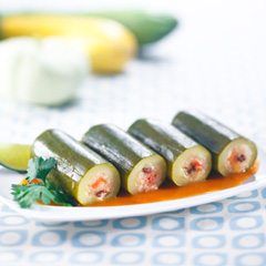 ズッキーニの冷製詰め物（ドルマ）