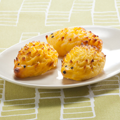 ジャガイモのハリネズミ形スイートポテト