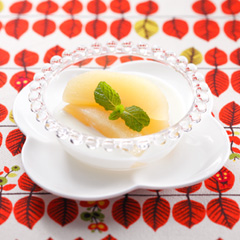 煮りんごのヨーグルト添え（病院食：デザート）