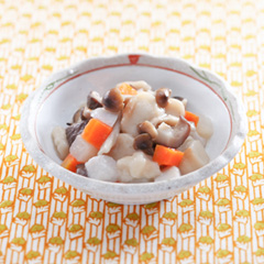 麩と野菜の薄くず煮（病院食：副菜）