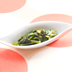 小松菜のピーナッツ和え（病院食：副菜）