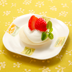 ヨーグルトの蒸しケーキ（病院食：デザート）