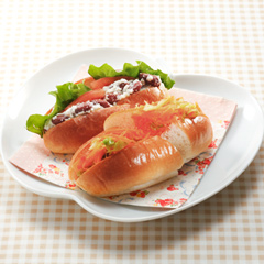 ビーンズサンド＆ニンジンサラダサンド（病院食：主食）