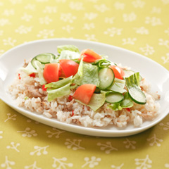 炊き込みチャーハンのサラダ仕上げ（病院食：主食）