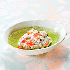 里芋とツナのポテトサラダ風（病院食：副菜）