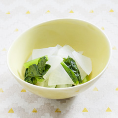 大根と小松菜のサラダ（病院食：副菜）
