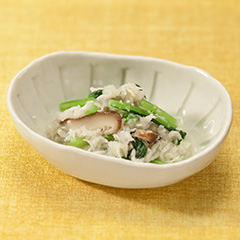 小松菜としらすのおろし煮（病院食：副菜）