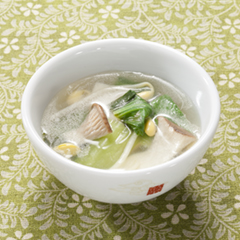 チンゲンサイのスープ煮（病院食：汁物）