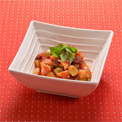 ミックスビーンズのトマト煮（病院食：副菜）