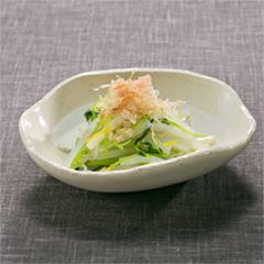 大根と三つ葉の柚ぽん酢和え（病院食：副菜）
