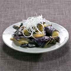 なすときのこの味噌煮（病院食：副菜）