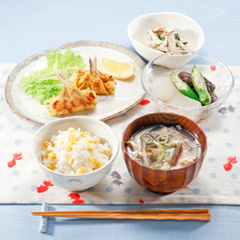 キスのマッシュポテト巻きメニュー