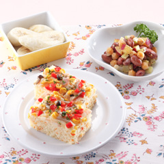 彩り蒸しパンメニュー