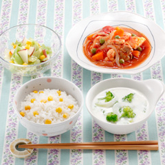 鶏と野菜のトマト煮込みメニュー