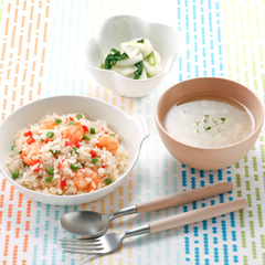 海老とパプリカのピラフメニュー