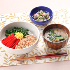 三色丼メニュー