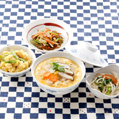 鶏ぞうすいの茶碗蒸しメニュー