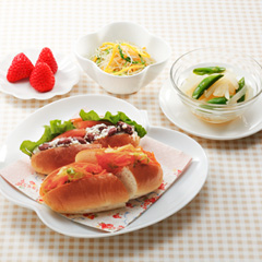 2種のサラダサンドメニュー