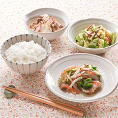 カツオの竜田揚げメニュー