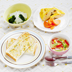 豚のリエットとチーズのトーストメニュー