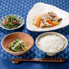 豚肉のすき焼き煮メニュー