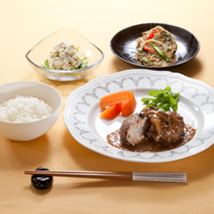 ふろふき大根ハンバーグ 生姜醤油ソースメニュー