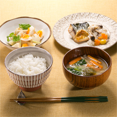 サバのきのこおろしがけメニュー