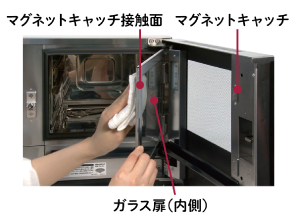 ガラス扉（内側）のお手入れ