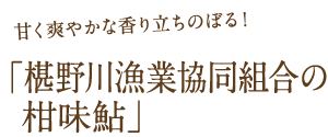 椹野川漁業協同組合の柑味鮎