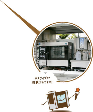 ガスタイプが搭載されています！